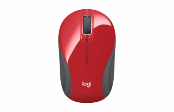 Logitech M187 Ultra Portable Wireless Mouse - Bright Red