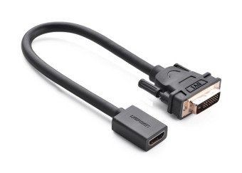 DVI male to HDMI female adapter cable | Enroz Online