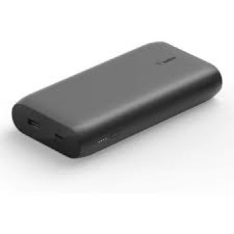 20K POWER BANK, 30W PD USBC IN/OUT, USBA OUT, BLK