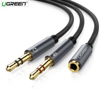 Ugreen 3.5mm femlae to 2 male audio cable