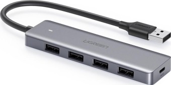 UGREEN 4-port USB  3.0HUB +Powered by Micro USB, Metal Plated shell,Ultra slim
