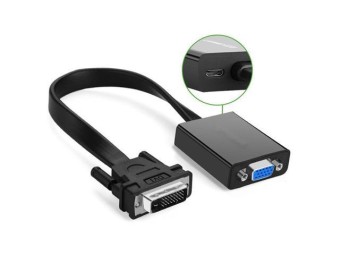 UGREEN DVI-D to VGA Active Converter Flat Cable (40259) | Enroz Online