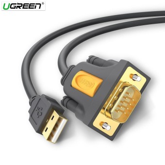 UGREEN-USB 2.0 to RS232 DB9 Serial Cable (3 Mtr) Adapter cable | Enroz Online